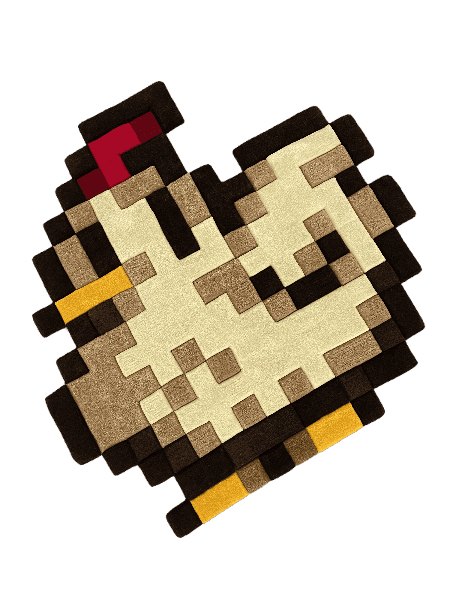 Minecraft mintájú egyedi tufting szőnyeg